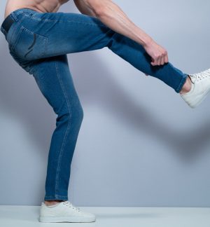 Calça jeans slim masculina