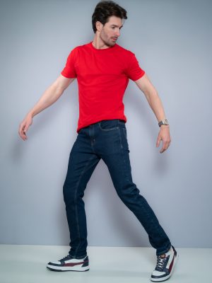 Calça Jeans Slim Masculina – Azul Escuro